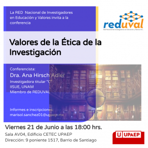 Conferencia: Valores de la Ética de la Investigación