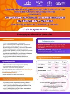 XV Jornada Nacional de Investigadores en Educación y Valores 2026