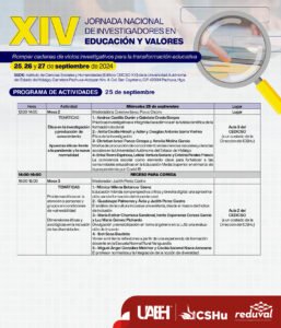 XIV Jornada REDUVAL Programa