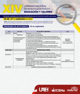 XIV Jornada REDUVAL Programa