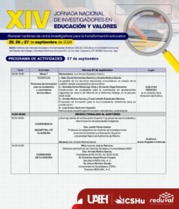 XIV Jornada REDUVAL Programa